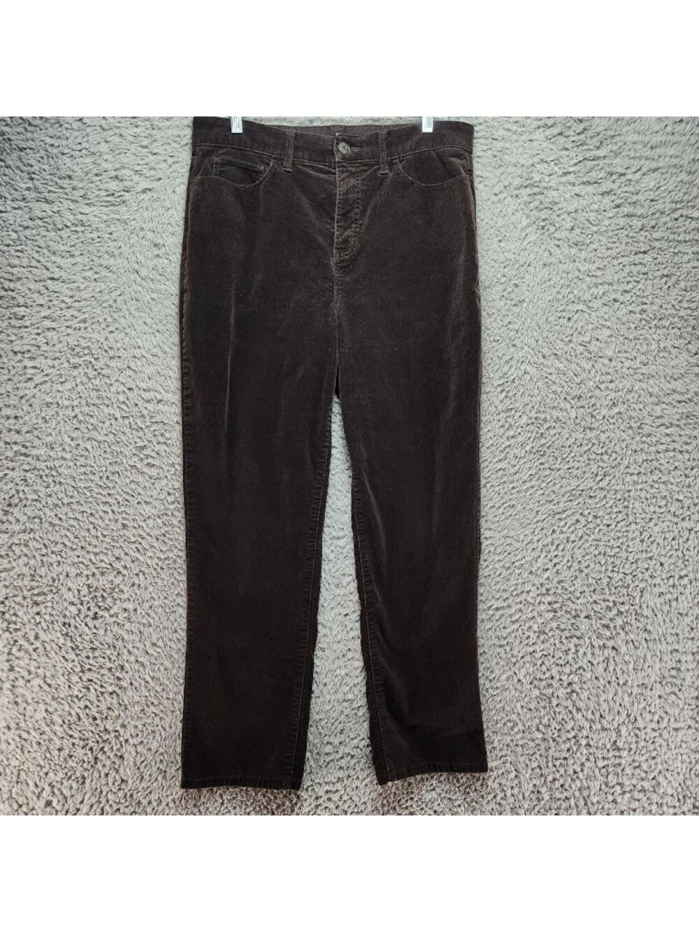 Croft & Barrow Jeans Womens 10 Short  Brown Corduroy Straight